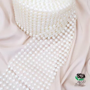 مروارید لپه ایی نواری سایز 8